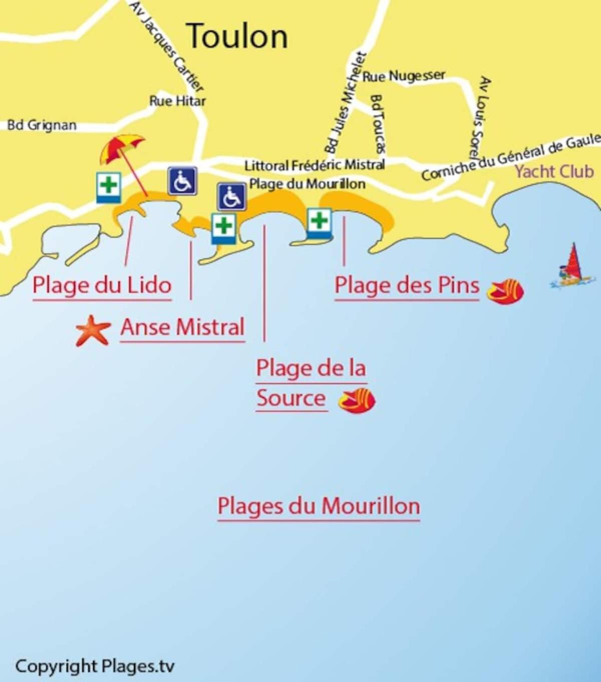 #3 Toulon Centre, Balcon, Lumineux, Stationnement Facile, Tout Confort Εξωτερικό φωτογραφία